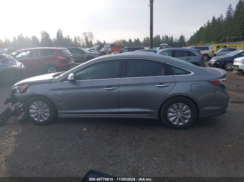 2017 Hyundai Sonata Hybrid Se VIN: KMHE24L39HA071051 Lot: 40776610