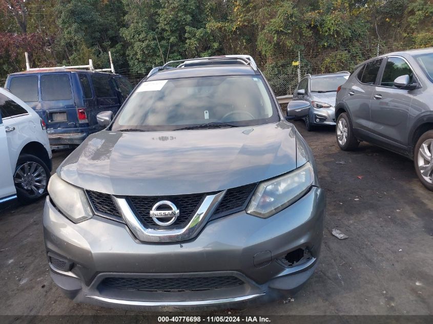 2015 Nissan Rogue Sv VIN: 5N1AT2MLXFC769099 Lot: 40776698