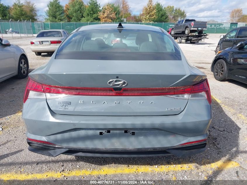 2022 Hyundai Elantra Limited VIN: KMHLP4AG2NU358353 Lot: 40776731