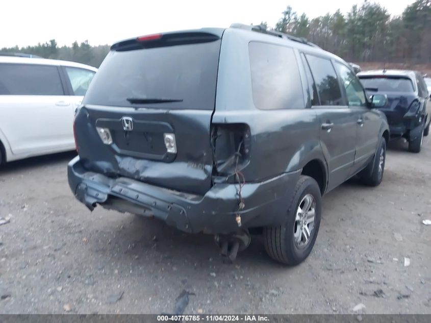 2005 Honda Pilot Ex VIN: 5FNYF18435B061057 Lot: 40776785