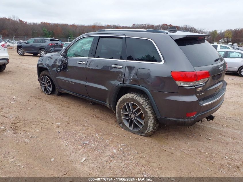 2017 Jeep Grand Cherokee Limited 4X4 VIN: 1C4RJFBT1HC768577 Lot: 40776794