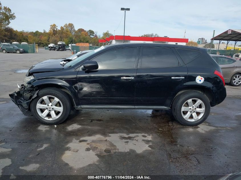 2006 Nissan Murano S VIN: JN8AZ08W46W527598 Lot: 40776796