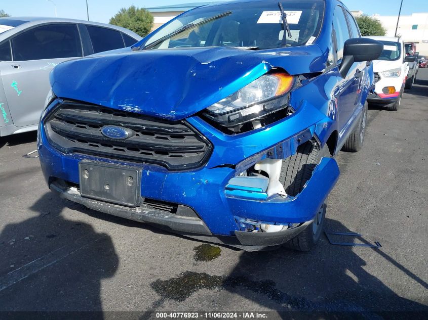 2021 Ford Ecosport S VIN: MAJ3S2FE6MC455421 Lot: 40776923