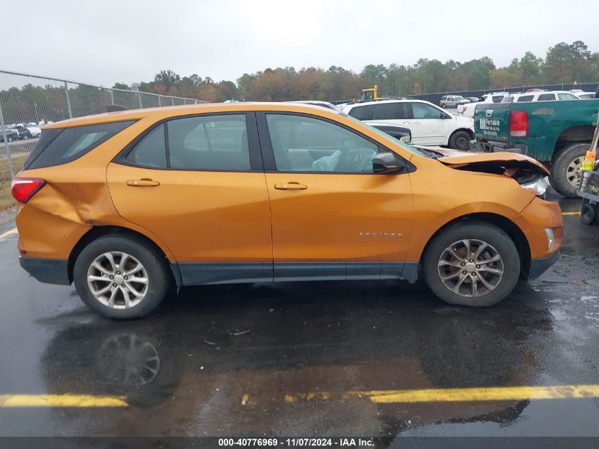 2018 Chevrolet Equinox Ls VIN: 2GNAXHEV3J6341833 Lot: 40776969