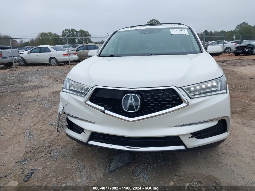 2019 Acura Mdx Tech Pkg VIN: 5J8YD3H56KL001844 Lot: 40777002