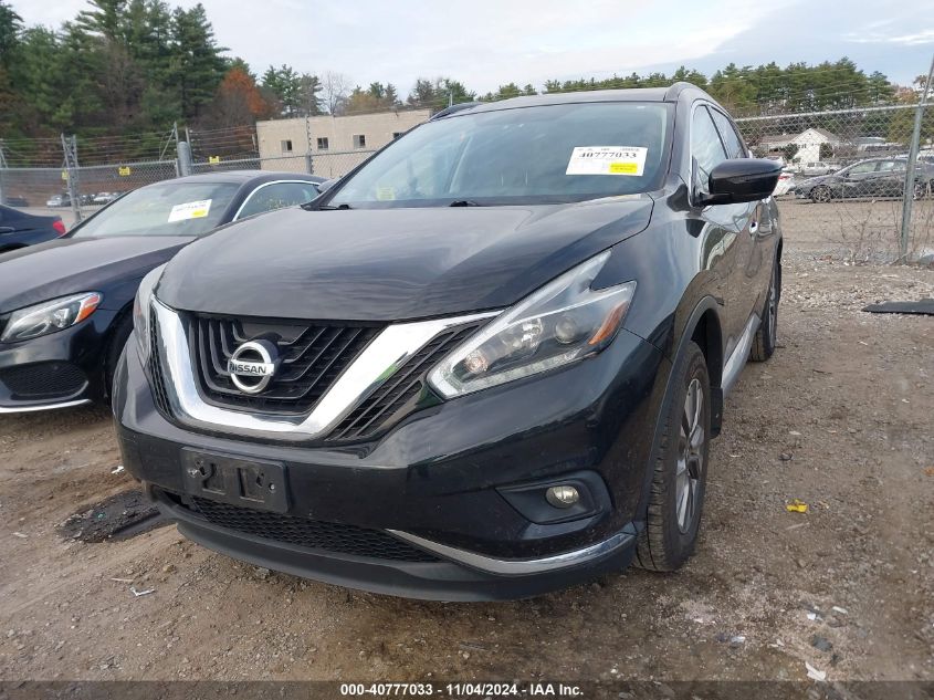 VIN 5N1AZ2MH3JN183089 2018 Nissan Murano, SV no.2