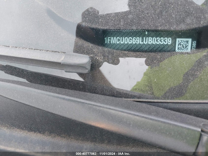 2020 Ford Escape Se VIN: 1FMCU0G69LUB03339 Lot: 40777063