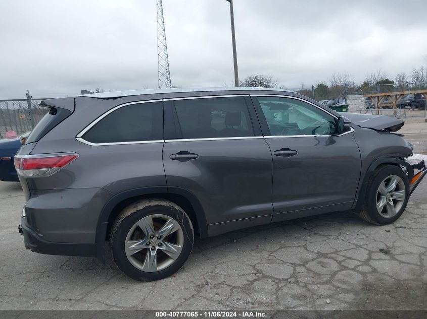 2015 Toyota Highlander Limited Platinum V6 VIN: 5TDDKRFH5FS215229 Lot: 40777065