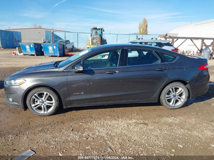 2016 Ford Fusion Hybrid Se VIN: 3FA6P0LU7GR204072 Lot: 40777070