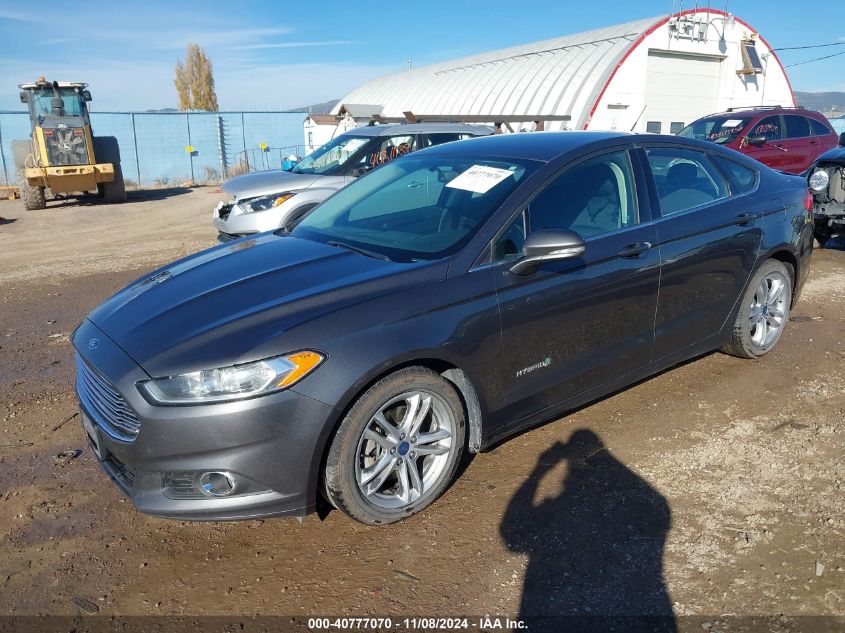 VIN 3FA6P0LU7GR204072 2016 Ford Fusion, Hybrid SE no.2