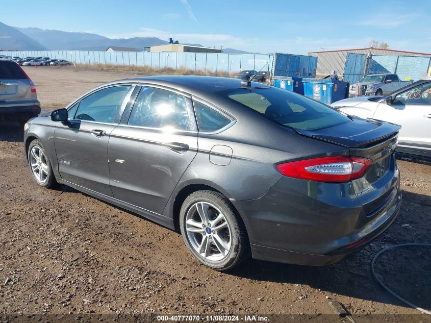 VIN 3FA6P0LU7GR204072 2016 Ford Fusion, Hybrid SE no.3