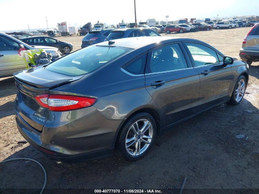 VIN 3FA6P0LU7GR204072 2016 Ford Fusion, Hybrid SE no.4