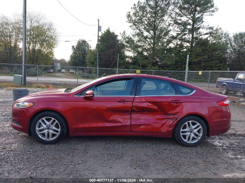 2014 Ford Fusion Se VIN: 3FA6P0HDXER162003 Lot: 40777137