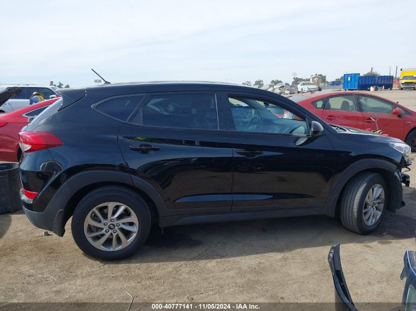 2018 Hyundai Tucson Se VIN: KM8J23A49JU648184 Lot: 40777141