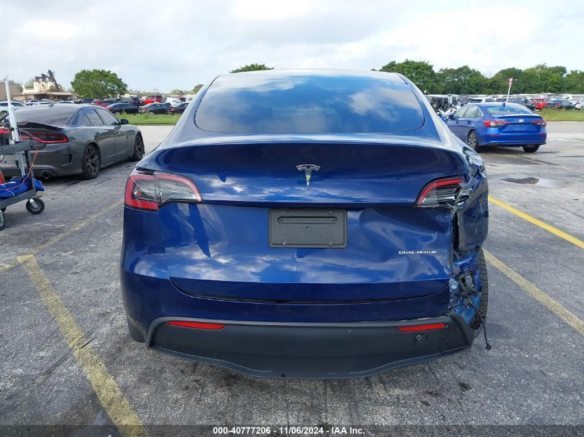 VIN 5YJYGDEE1MF259615 2021 TESLA MODEL Y LONG RANGE DUAL MOTOR ALL-WHEEL DRIVE