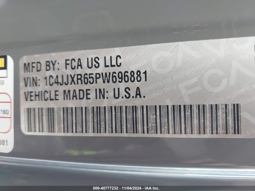 2023 Jeep Wrangler 4Xe Rubicon 20Th Anniversary 4X4 VIN: 1C4JJXR65PW696881 Lot: 40777232