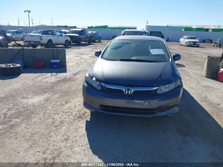 2012 Honda Civic Lx VIN: 2HGFB2F5XCH314517 Lot: 40777342