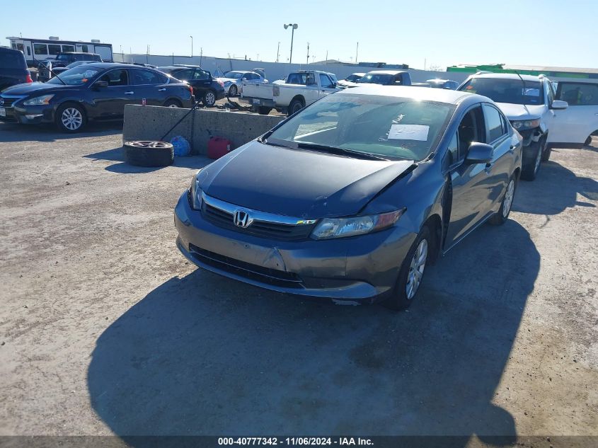 2012 Honda Civic Lx VIN: 2HGFB2F5XCH314517 Lot: 40777342