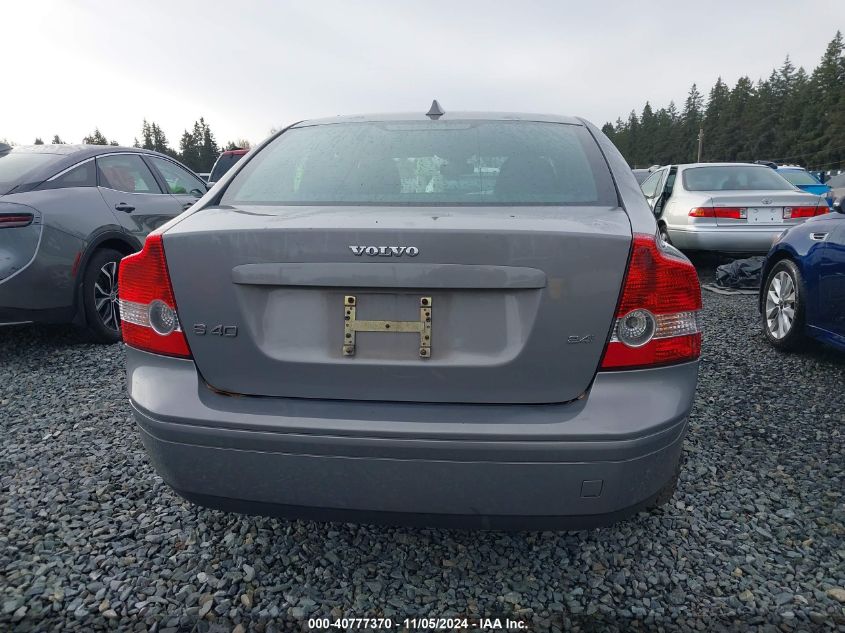 2006 Volvo S40 2.4I/2.4L VIN: YV1MS382462187818 Lot: 40777370