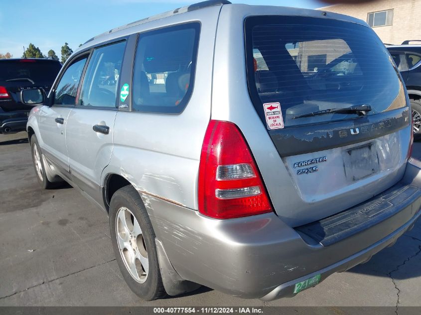 2003 Subaru Forester Xs VIN: JF1SG65673G715640 Lot: 40777554