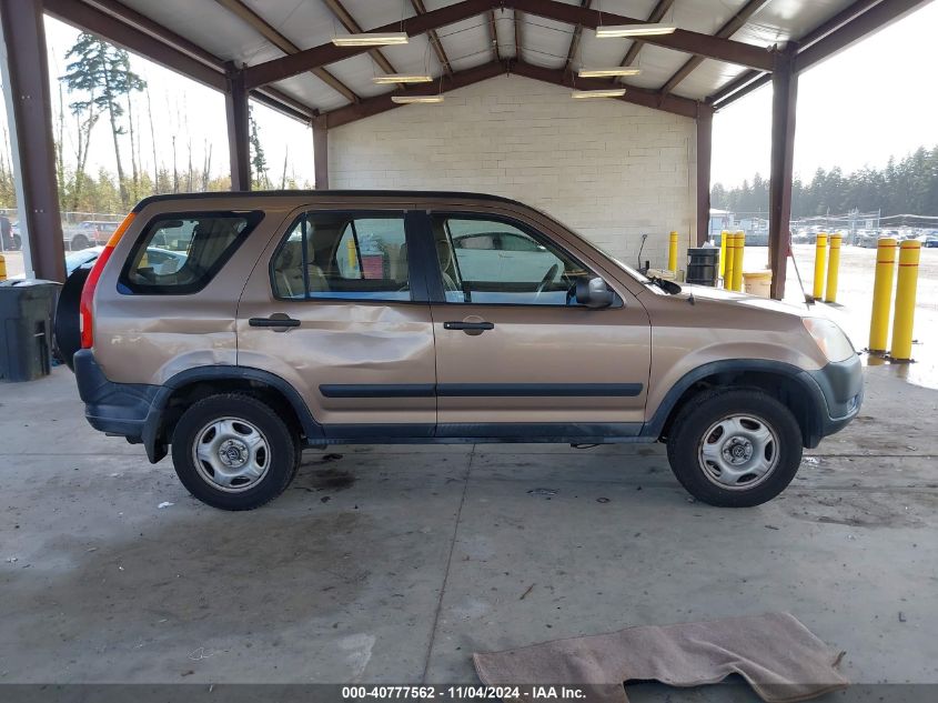 2002 Honda Cr-V Lx VIN: JHLRD68572C019969 Lot: 40777562