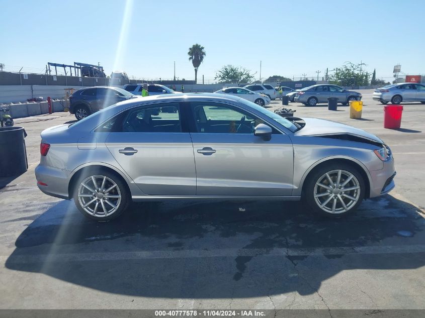 2015 Audi A3 1.8T Premium VIN: WAUCCGFF7F1100752 Lot: 40777578