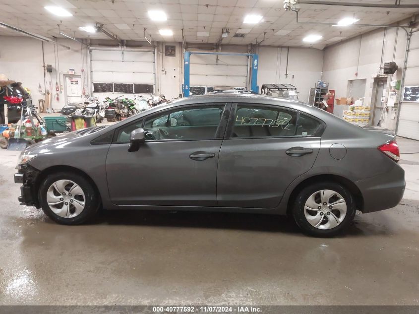 2013 Honda Civic Lx VIN: 2HGFB2F53DH593875 Lot: 40777592