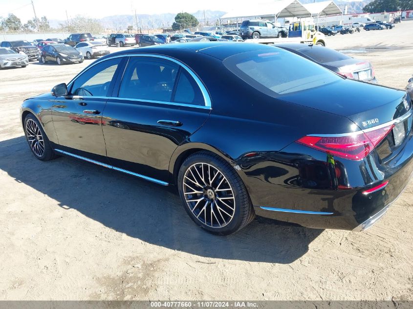 VIN W1K6G7GB7MA018202 2021 Mercedes-Benz S 580, 4Matic no.3