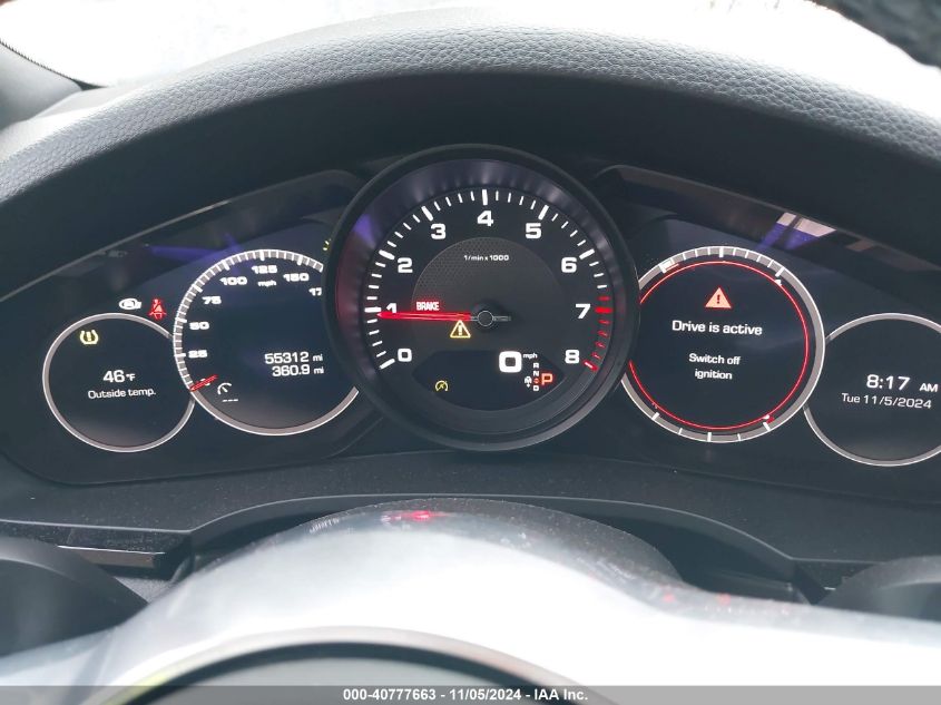 VIN WP1AA2AYXKDA17335 2019 PORSCHE CAYENNE