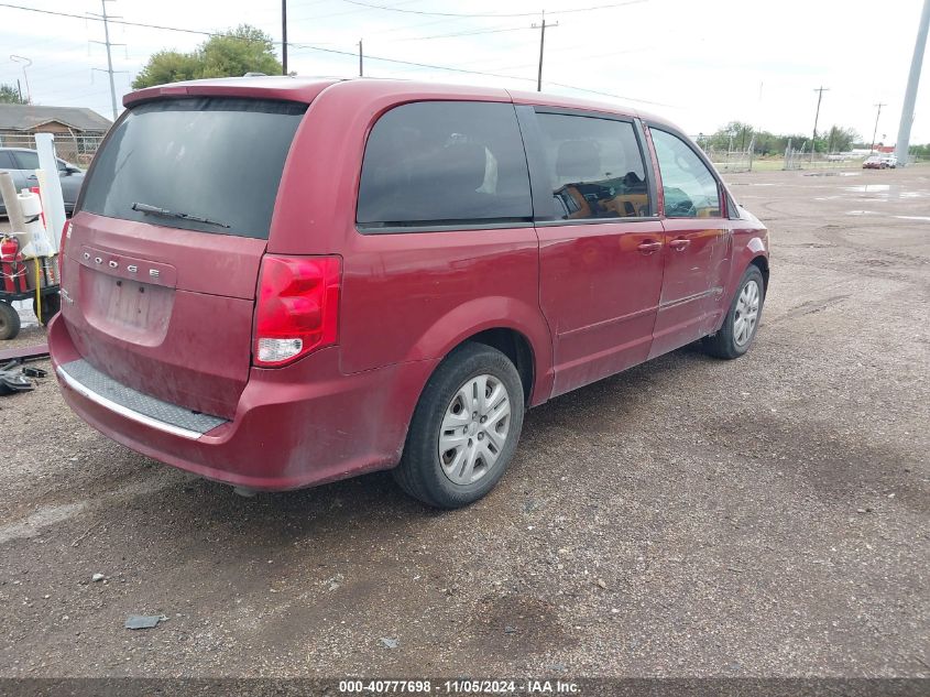 2014 Dodge Grand Caravan Se VIN: 2C4RDGBG6ER137925 Lot: 40777698