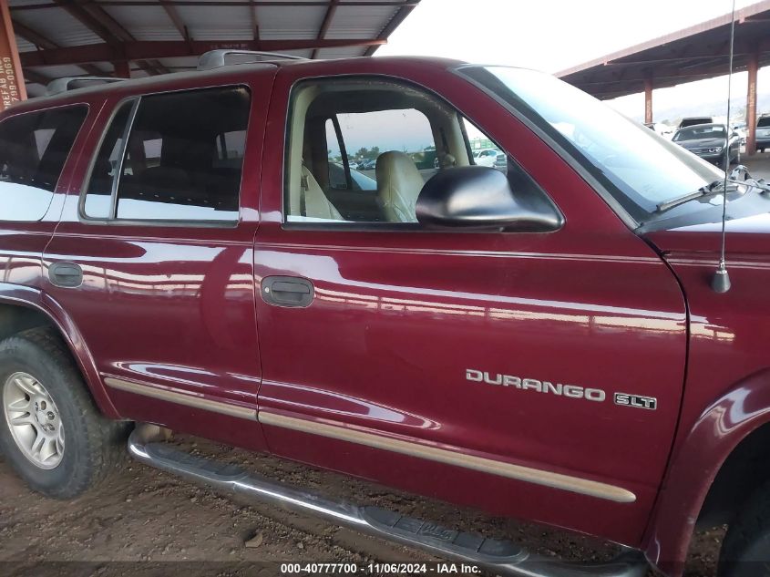 2001 Dodge Durango Slt VIN: 1B4HS28Z71F536533 Lot: 40777700