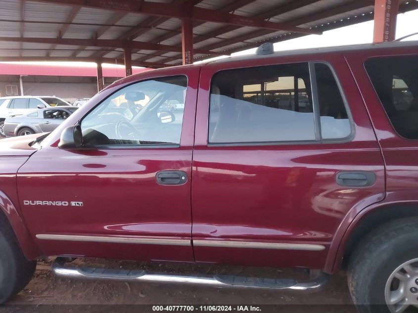 2001 Dodge Durango Slt VIN: 1B4HS28Z71F536533 Lot: 40777700