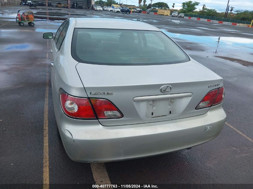 2003 Lexus Es 300 VIN: JTHBF30G930089754 Lot: 40777763