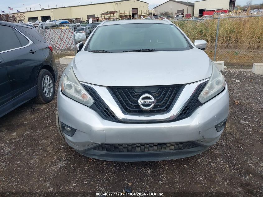 2015 Nissan Murano Sl VIN: 5N1AZ2MG6FN230274 Lot: 40777770