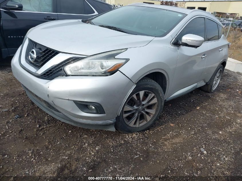 2015 Nissan Murano Sl VIN: 5N1AZ2MG6FN230274 Lot: 40777770