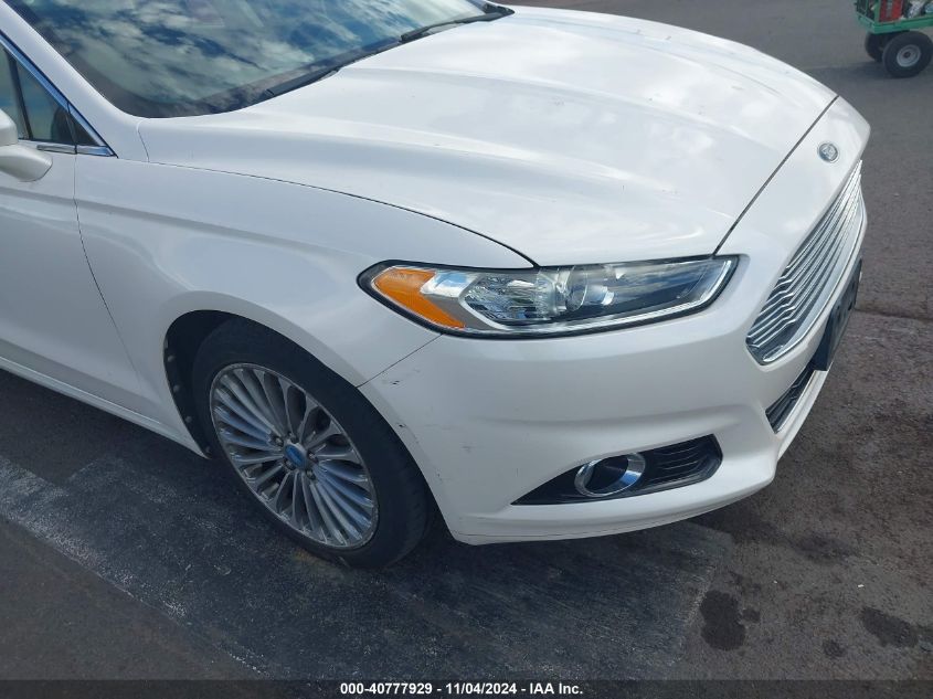 2013 Ford Fusion Titanium VIN: 3FA6P0K98DR163914 Lot: 40777929