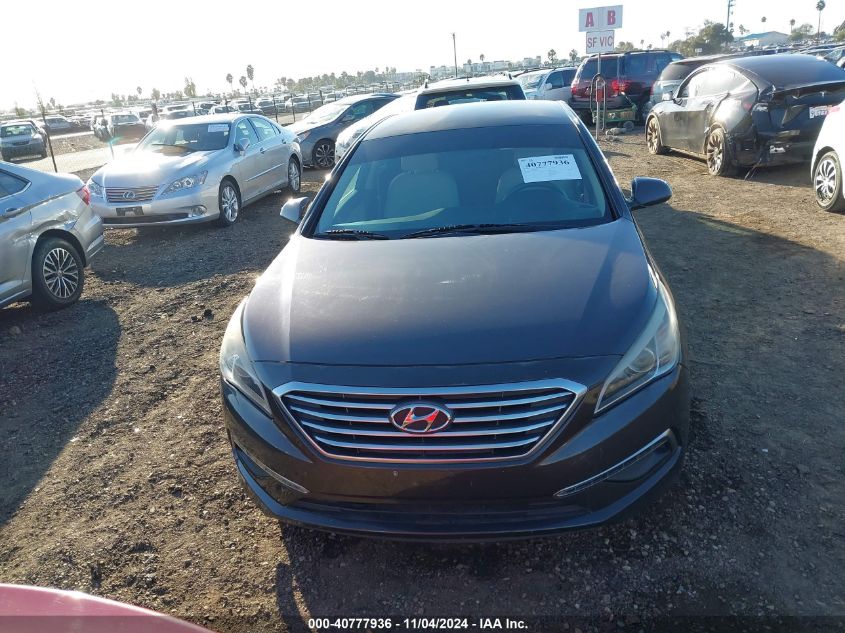 2015 Hyundai Sonata Se VIN: 5NPE24AF5FH199780 Lot: 40777936