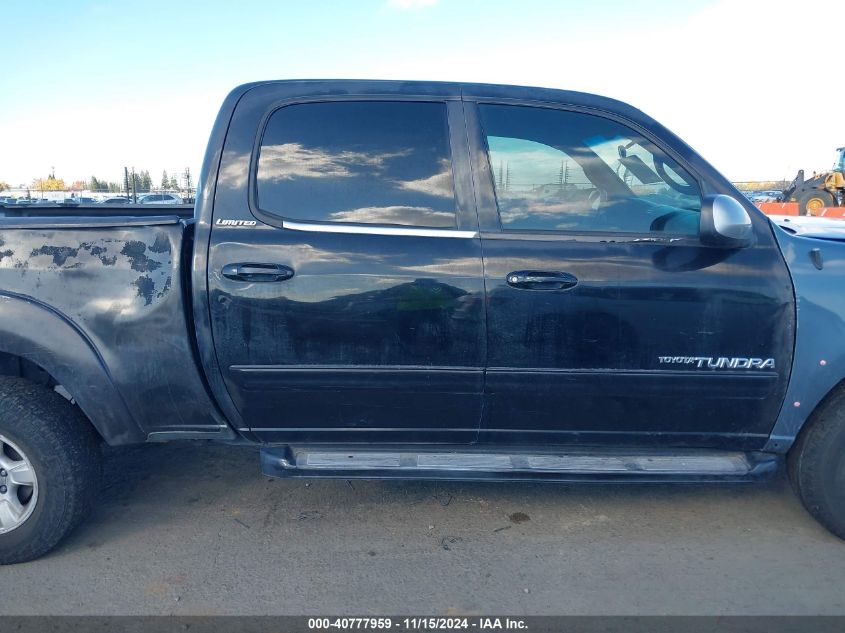 2005 Toyota Tundra Limited V8 VIN: 5TBET38185S490910 Lot: 40777959