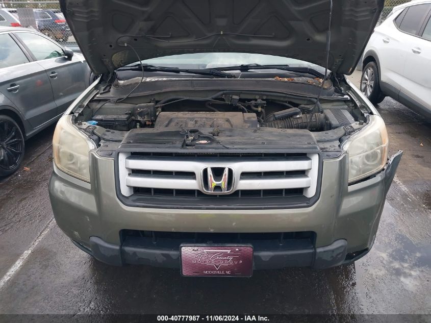 2007 Honda Pilot Ex-L VIN: 2HKYF18727H510856 Lot: 40777987