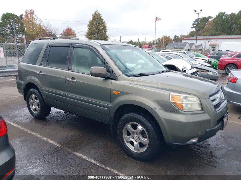 2007 Honda Pilot Ex-L VIN: 2HKYF18727H510856 Lot: 40777987