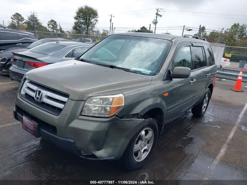 2007 Honda Pilot Ex-L VIN: 2HKYF18727H510856 Lot: 40777987