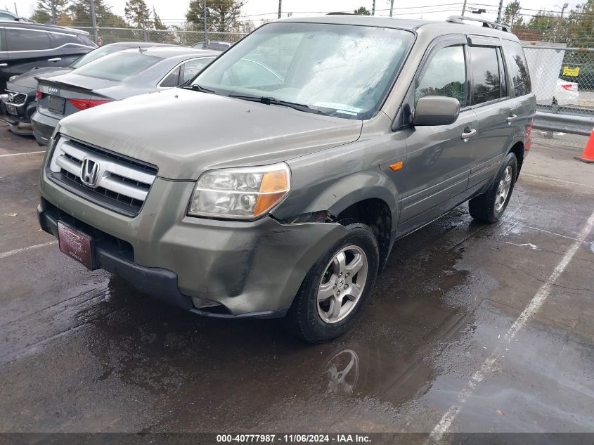 2007 Honda Pilot Ex-L VIN: 2HKYF18727H510856 Lot: 40777987