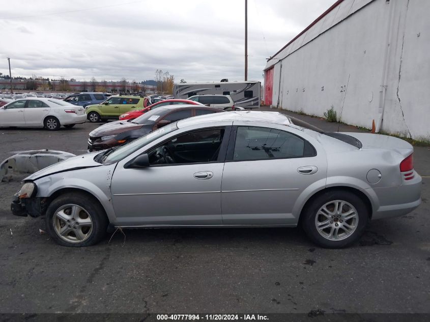 2005 Dodge Stratus Sxt VIN: 1B3EL46R35N701833 Lot: 40777994