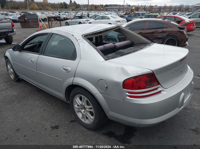 2005 Dodge Stratus Sxt VIN: 1B3EL46R35N701833 Lot: 40777994