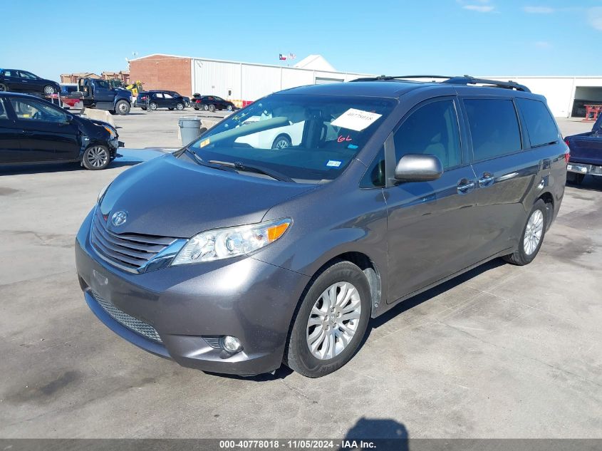 VIN 5TDYZ3DC9HS886455 2017 Toyota Sienna, Xle/Limited no.2