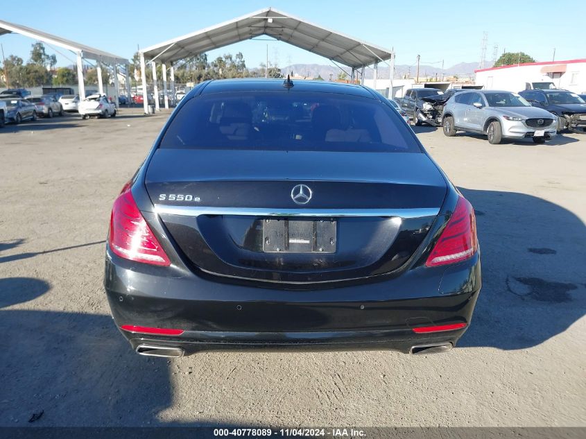 2017 Mercedes-Benz S 550E Plug-In Hybrid VIN: WDDUG6DB2HA291298 Lot: 40778089