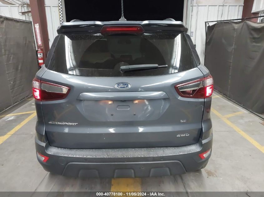 2020 Ford Ecosport Ses VIN: MAJ6S3JLXLC368595 Lot: 40778100