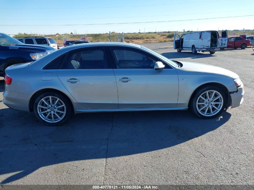 2014 Audi A4 2.0T Premium VIN: WAUEFAFL5EN021719 Lot: 40778121