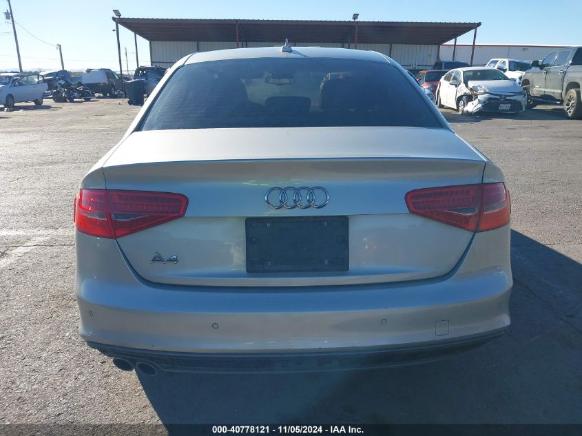 2014 Audi A4 2.0T Premium VIN: WAUEFAFL5EN021719 Lot: 40778121