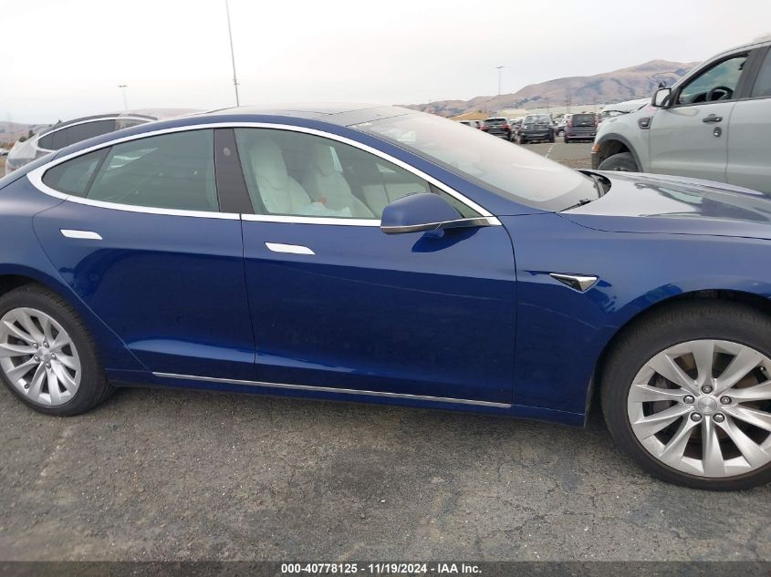 2018 Tesla Model S 100D/75D/P100D VIN: 5YJSA1E2XJF291390 Lot: 40778125